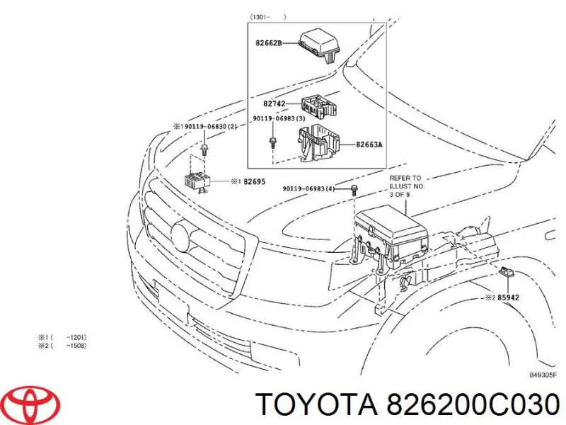  826200C030 Toyota