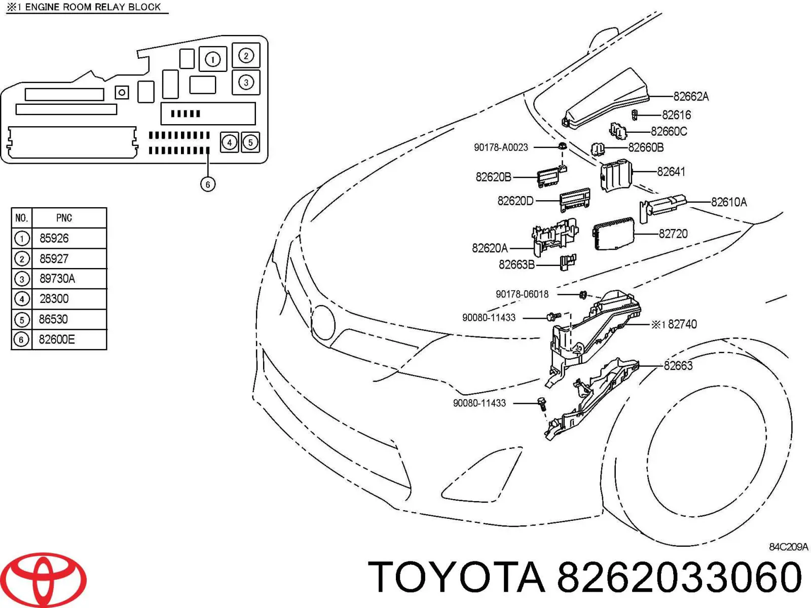  8262033060 Toyota