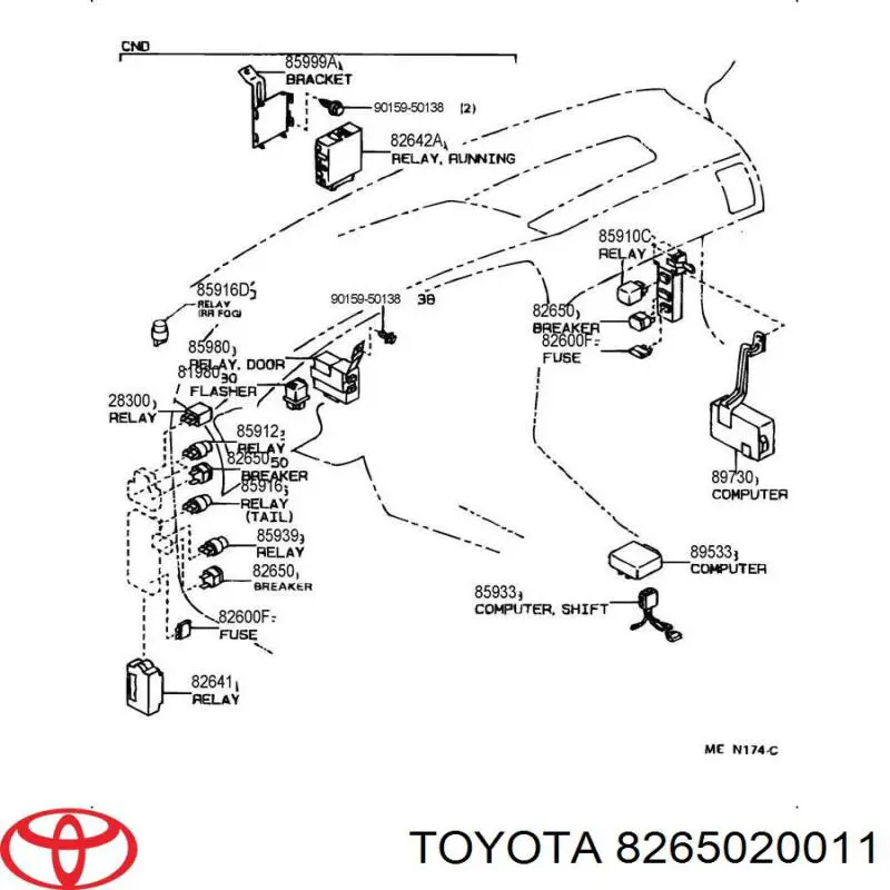 8265020011 Toyota 