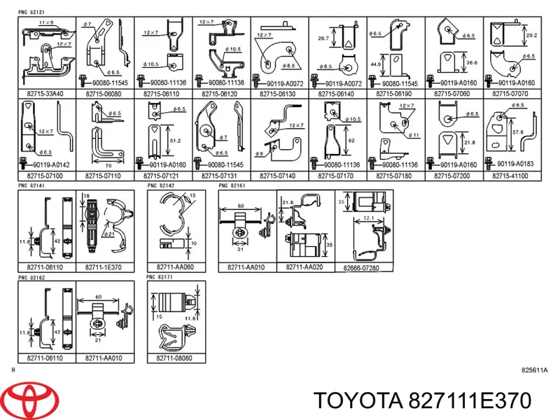  827111E370 Toyota