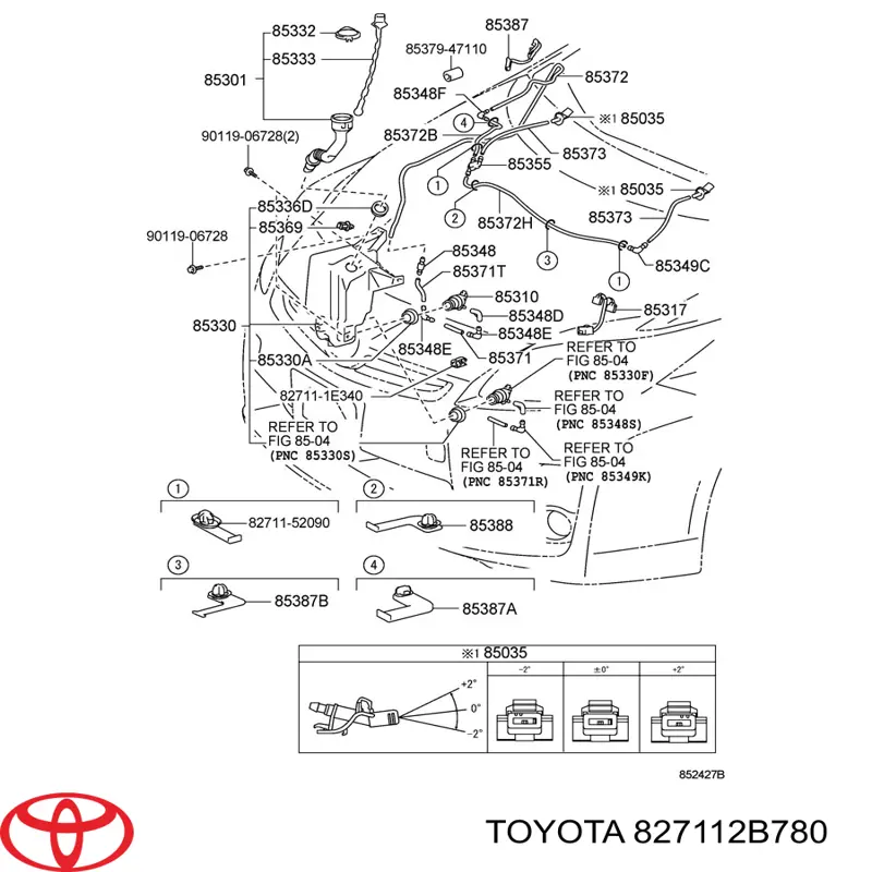  Toyota 827112B780 цена, от 4.73 USD