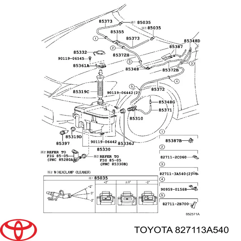  Toyota 827113A540 цена, от 4.43 USD