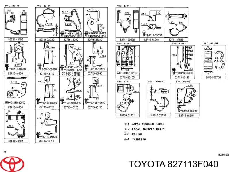 827113F040 Toyota 