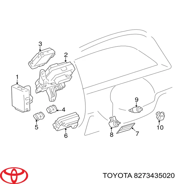 8273435020 Toyota 