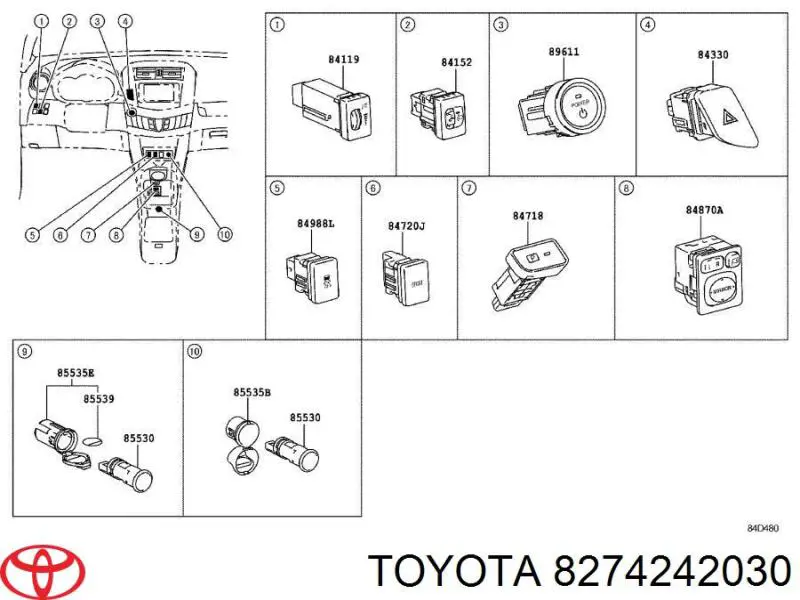  8274242030 Toyota