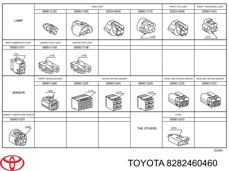 Desengate (ficha) das luzes de nevoeiro para Toyota Tundra 