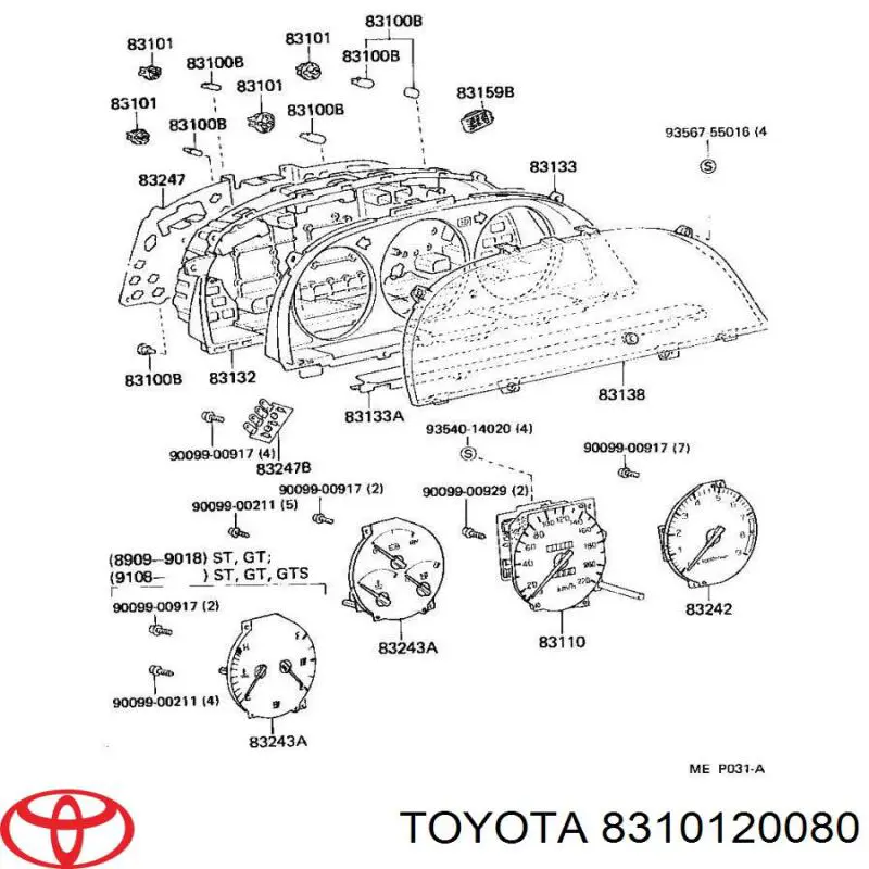 8310120080 Toyota 