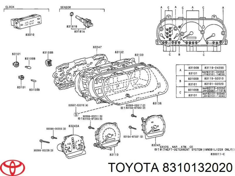  8310132020 Toyota