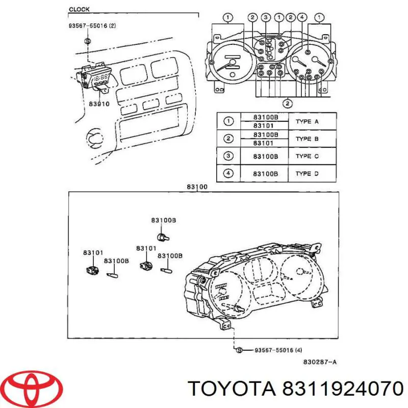  8311924070 Toyota