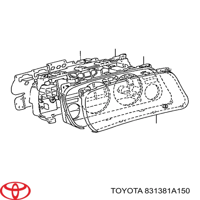 Стекло щитка приборов 831381A150 Toyota