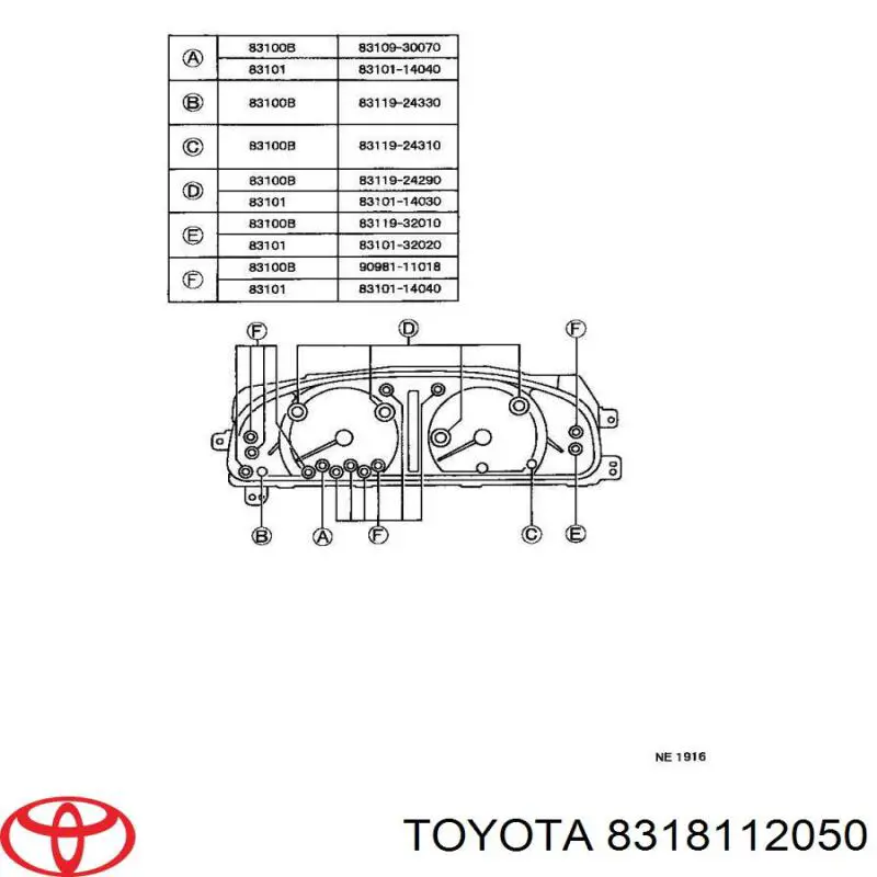  8318112050 Toyota