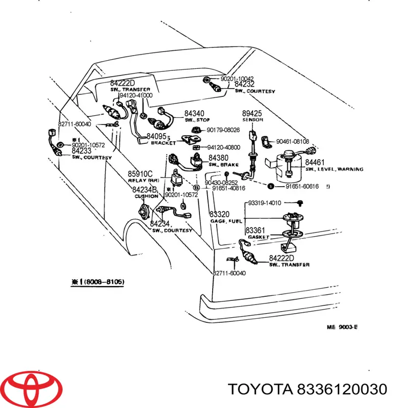  8336120030 Toyota