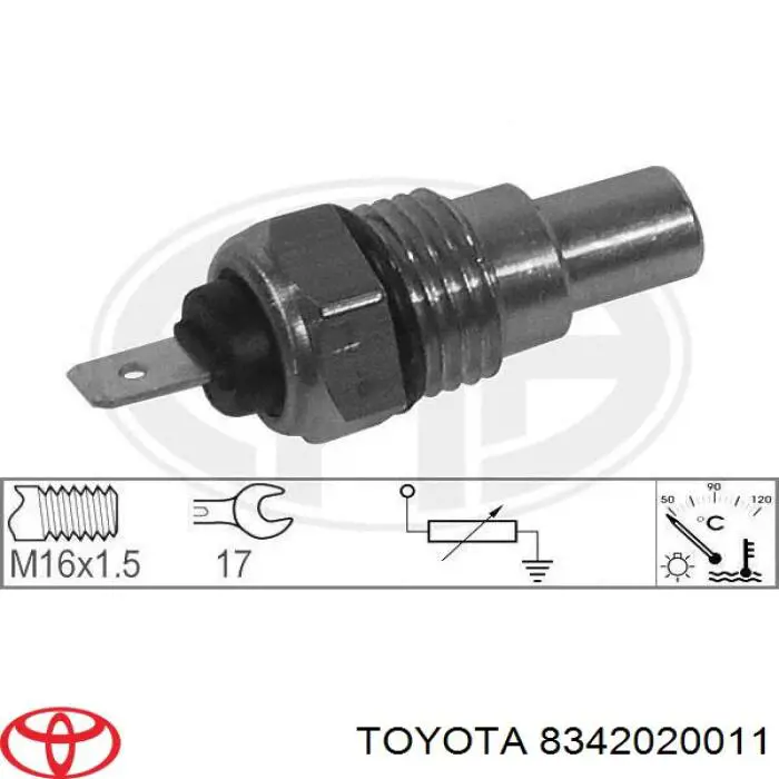 Датчик температуры охлаждающей жидкости 8342020011 Toyota