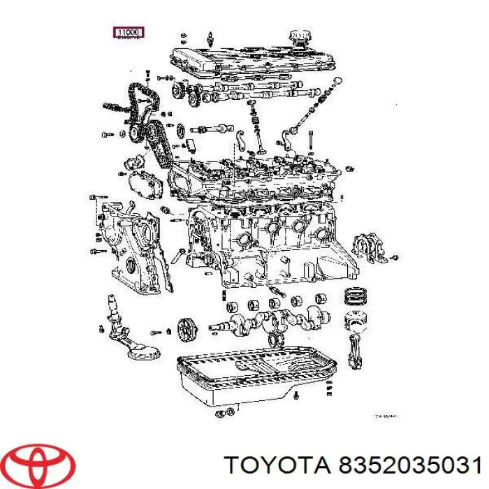 8352035031 Toyota sensor de pressão de óleo