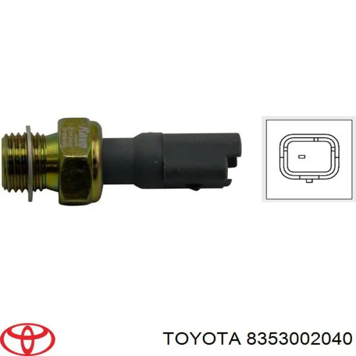 Indicador, presión del aceite 8353002040 Toyota