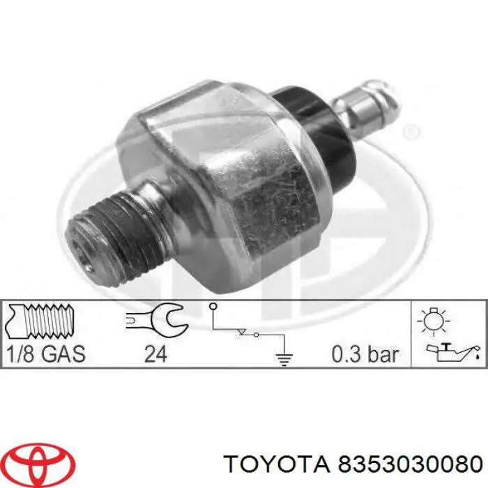 8353030080 Toyota датчик давления масла
