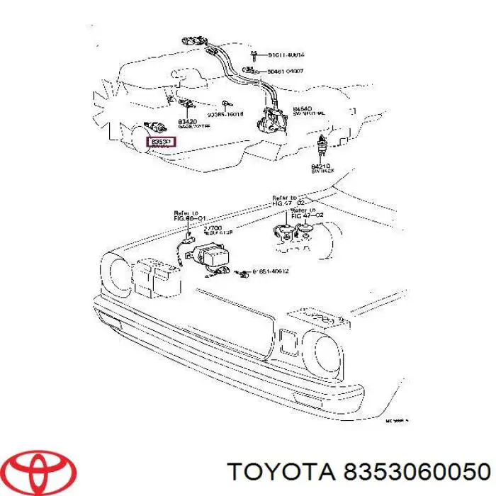 Купить 8353060050 Toyota Датчик давления масла