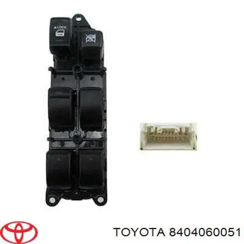 8404060051 Toyota кнопочный блок управления стеклоподъемником центральной консоли