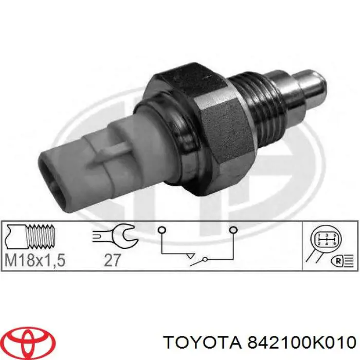 Датчик включення ліхтарів заднього ходу 842100K010 Toyota