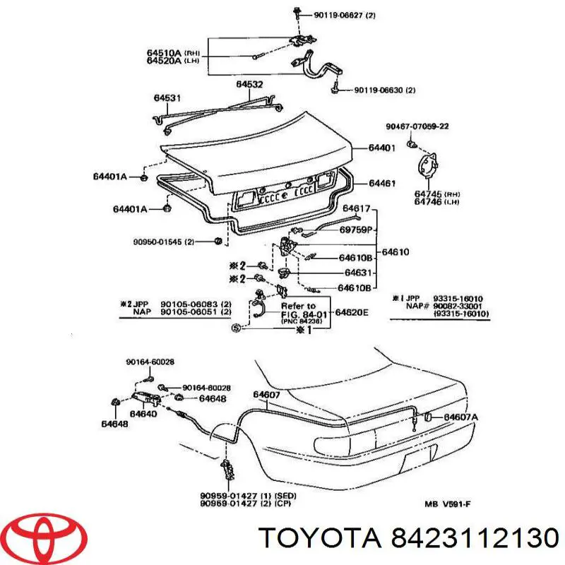 Цилиндр тормозной колесный 8423112130 Toyota