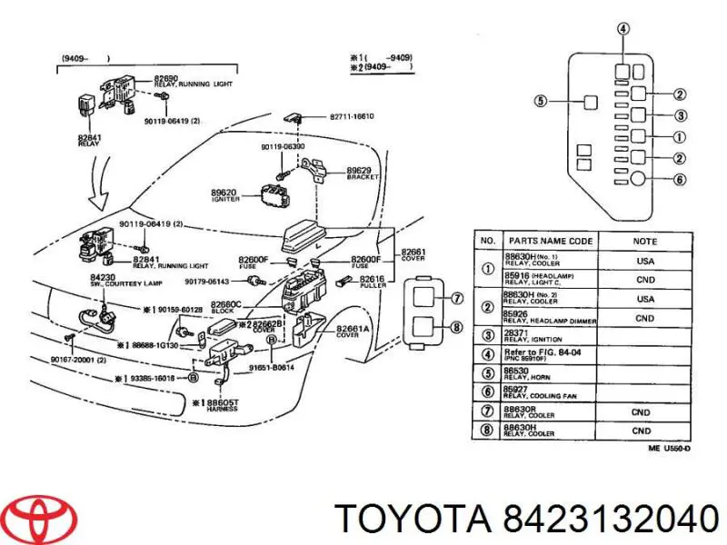 8423132040 Toyota