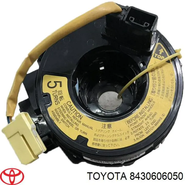8430608010 Toyota кольцо airbag контактное, шлейф руля