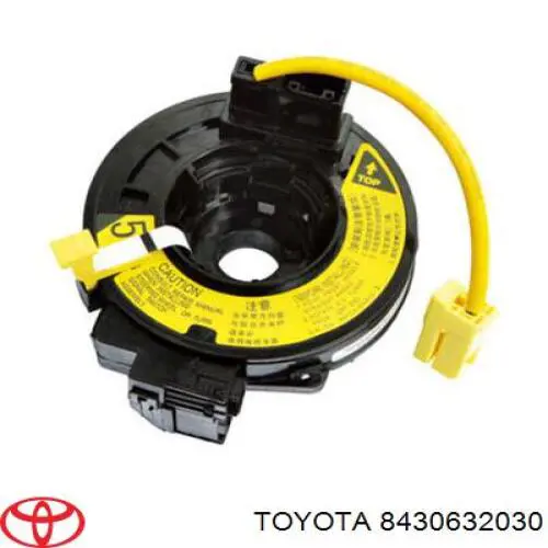 Anel AIRBAG de contato, cabo plano do volante 8430632030 Toyota