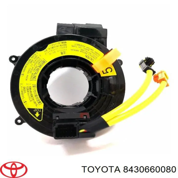 8430660080 Toyota кольцо airbag контактное, шлейф руля