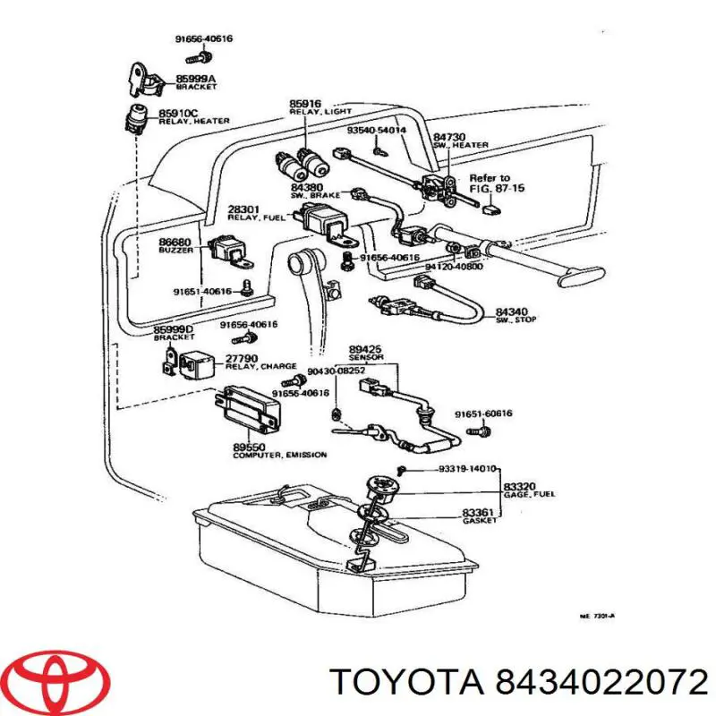  8434022072 Toyota