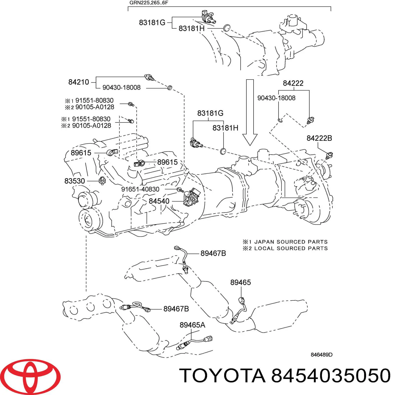  8454035050 Toyota