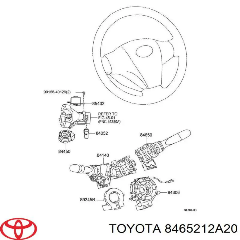  8465212A20 Toyota