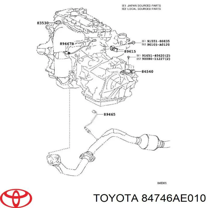  Toyota 84746AE010