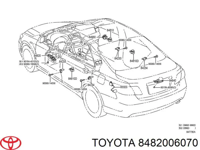 8482006071 Toyota кнопочный блок управления стеклоподъемником передний левый