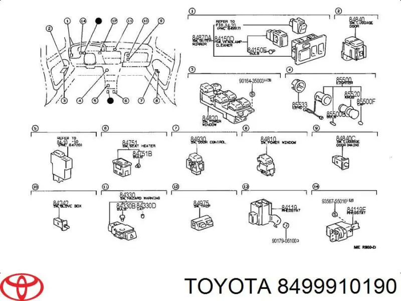  8499910190 Toyota