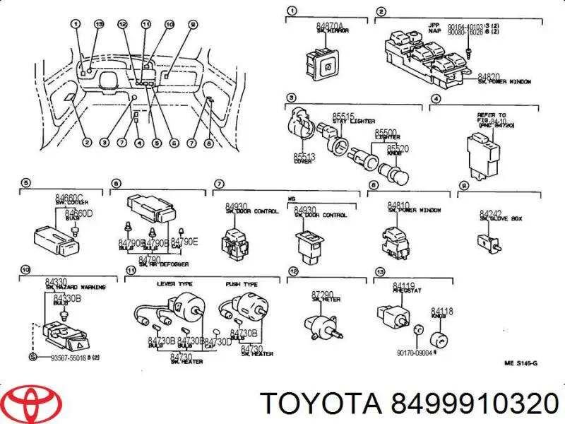 Лампочка указателя поворота на Toyota Avensis T22