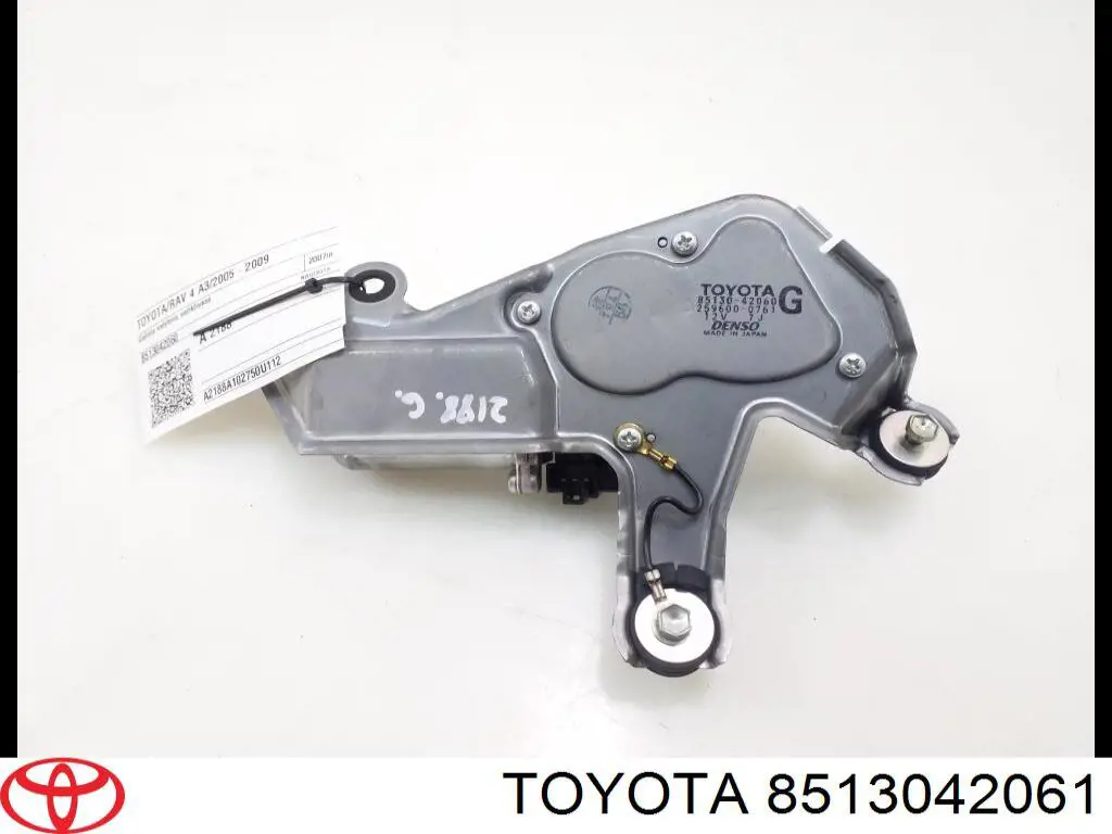 8513042061 Toyota motor de limpador pára-brisas de vidro traseiro