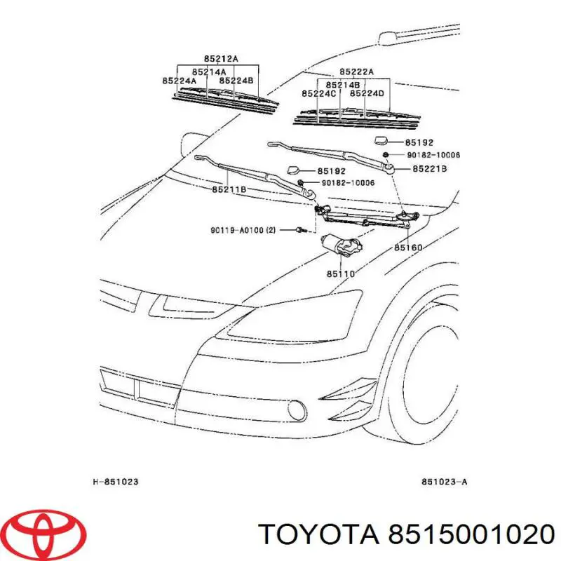  8515001020 Toyota