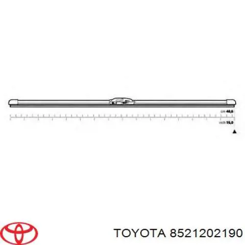 Щетка-дворник лобового стекла пассажирская на Toyota RAV4 IV 