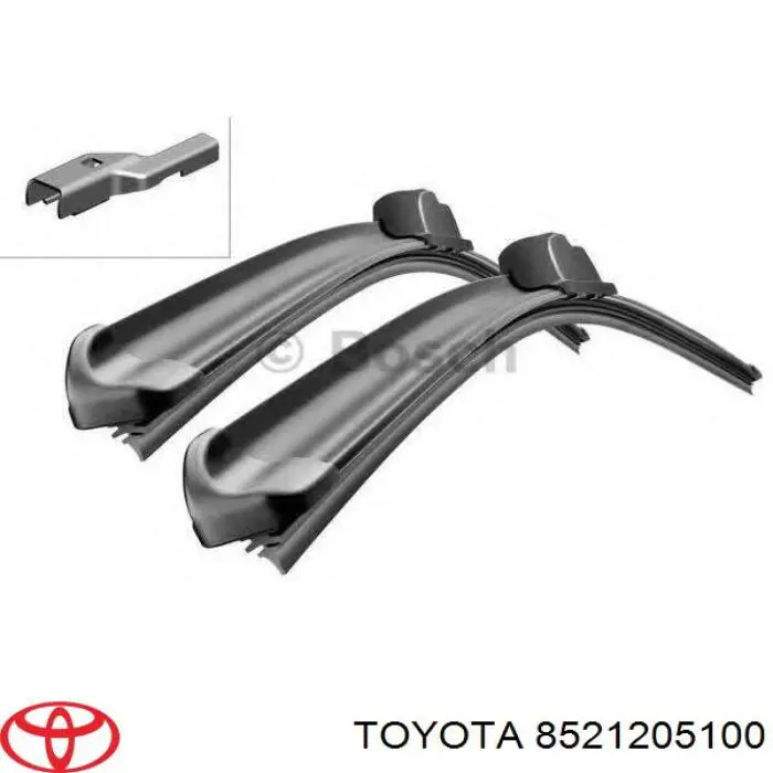 Limpiaparabrisas de luna delantera copiloto 8521205100 Toyota