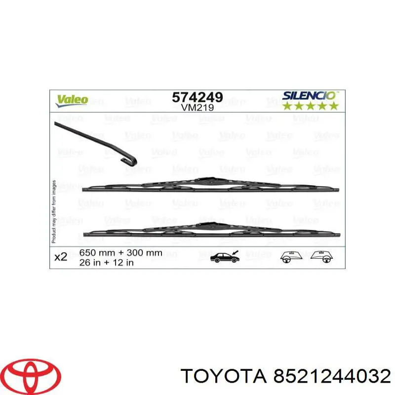 Купить 8521244032 Toyota Щетка-дворник лобового стекла водительская