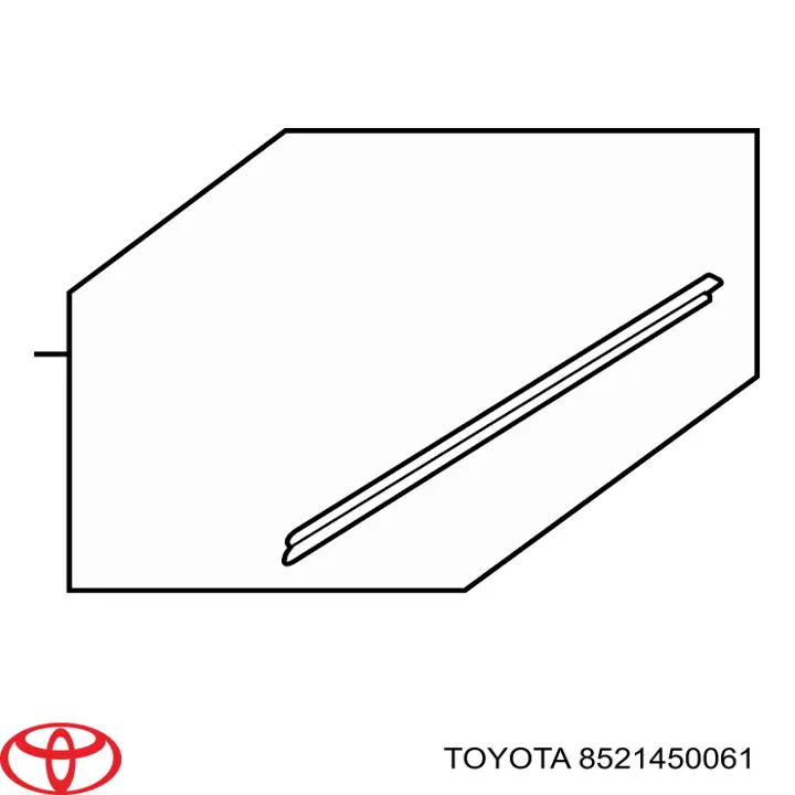 8521450061 Toyota щетка-дворник лобового стекла пассажирская