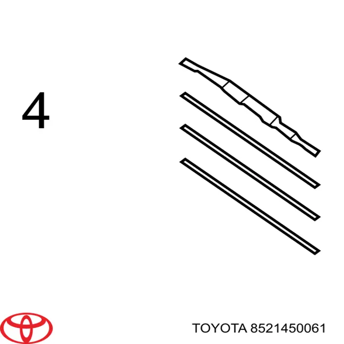 Купить 8521450061 Toyota Щетка-дворник лобового стекла пассажирская