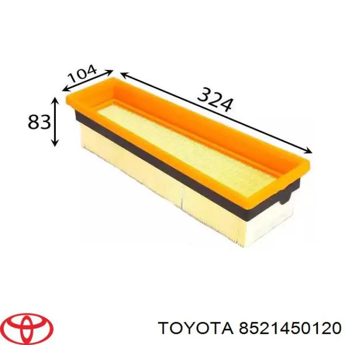 8521450120 Toyota резинка щетки стеклоочистителя водительская