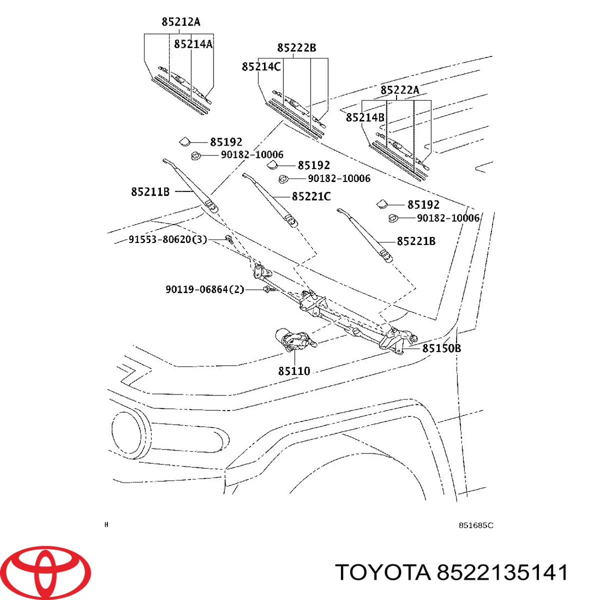 8522135141 Toyota 