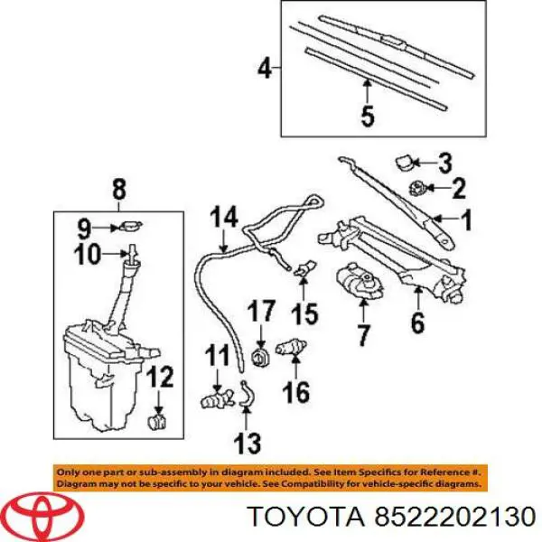 Купить MR245220 Mitsubishi Щетка-дворник лобового стекла водительская