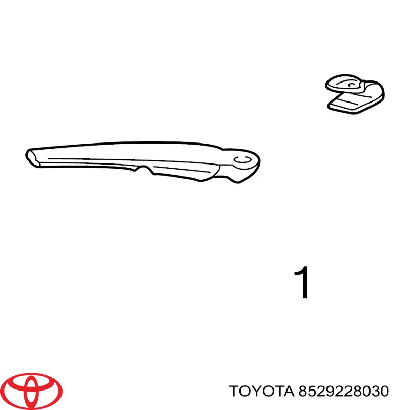 Заглушка гайки крепления поводка заднего дворника на Toyota Avensis T25