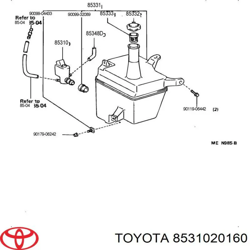 8531020160 Toyota 