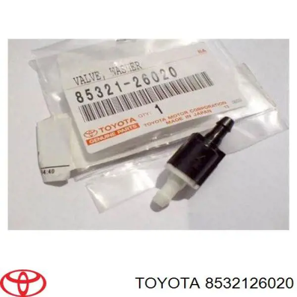 Обратный клапан омывателя лобового стекла на Toyota Previa TCR1, TCR2