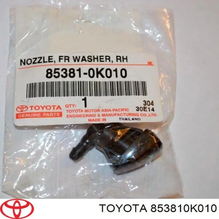 853810K010 Toyota injetor de fluido para lavador de pára-brisas