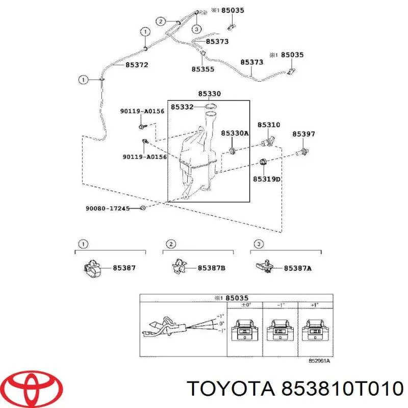  Toyota 853810T010 цена, от 10.39 USD